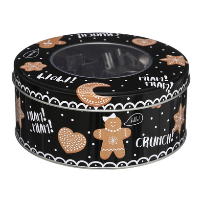 Boîte à cookies avec emporte-pièces 