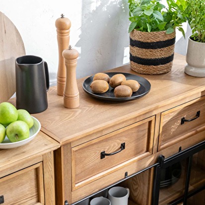 Moulin manuel 16,5 cm - bois naturel 