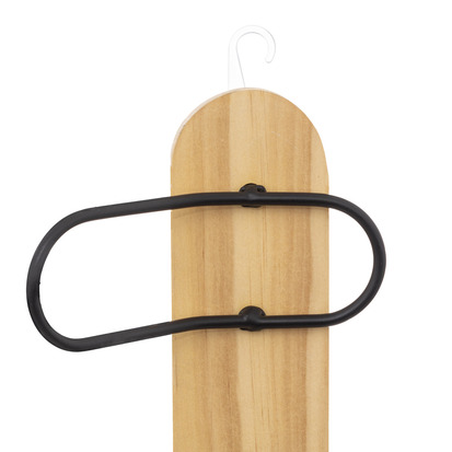 Patère 6 têtes bois/métal 