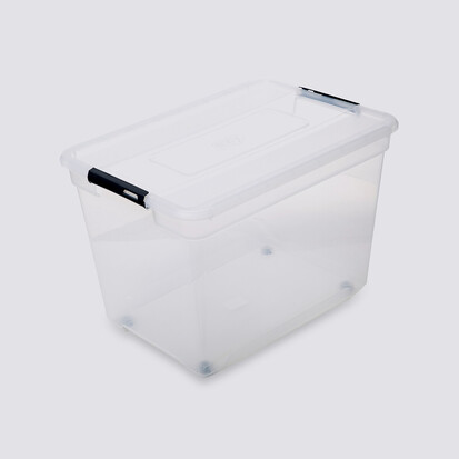 Boîte en plastique transparente 80l Solutions+