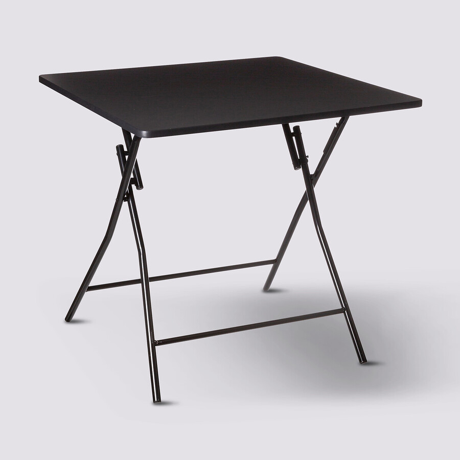 Table pliante 4 places, noir 