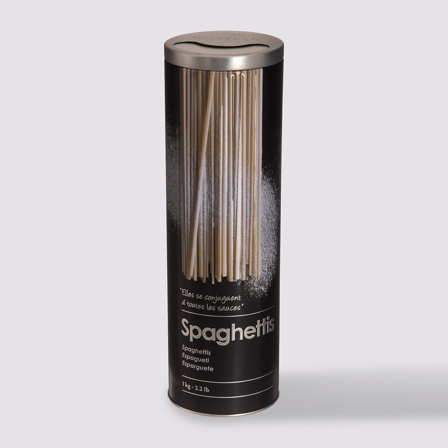 Boîte à spaghettis métal, noir Black edition
