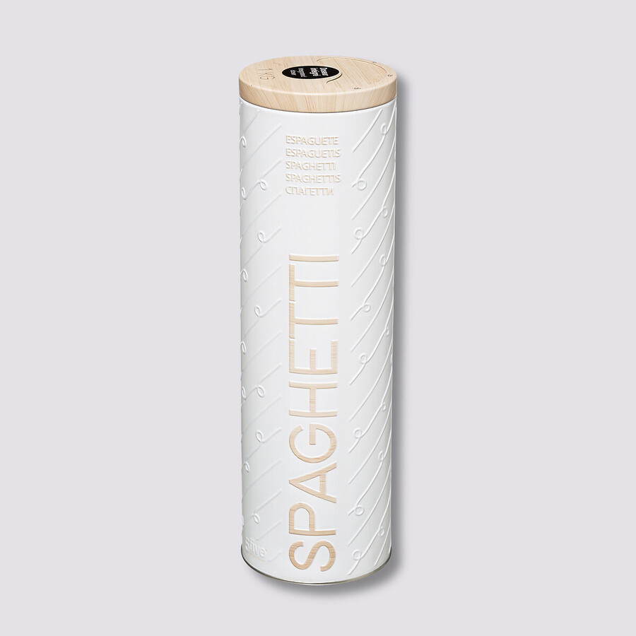 Boîte à spaghettis métal, blanc Scandi nature