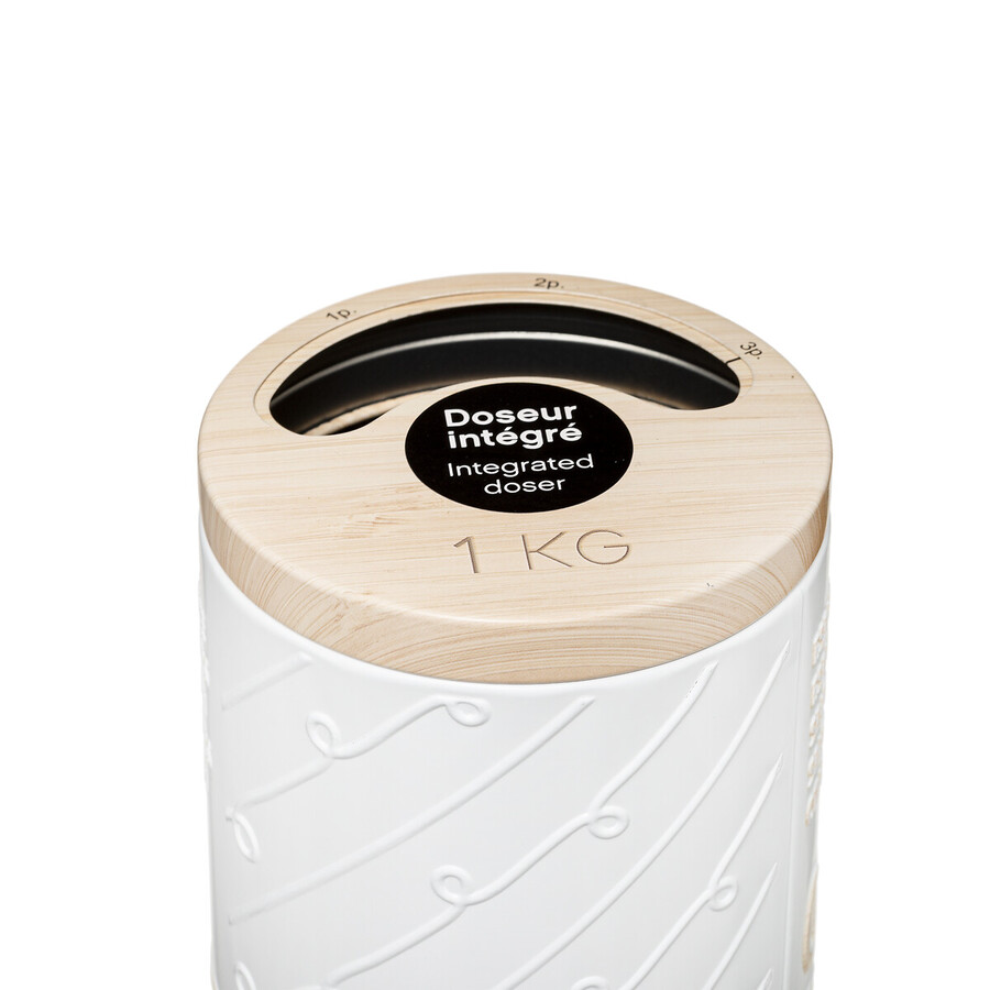 Boîte à spaghettis métal, blanc Scandi nature