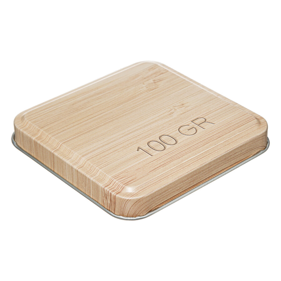 Boîte à thé vrac métal, blanc Scandi nature