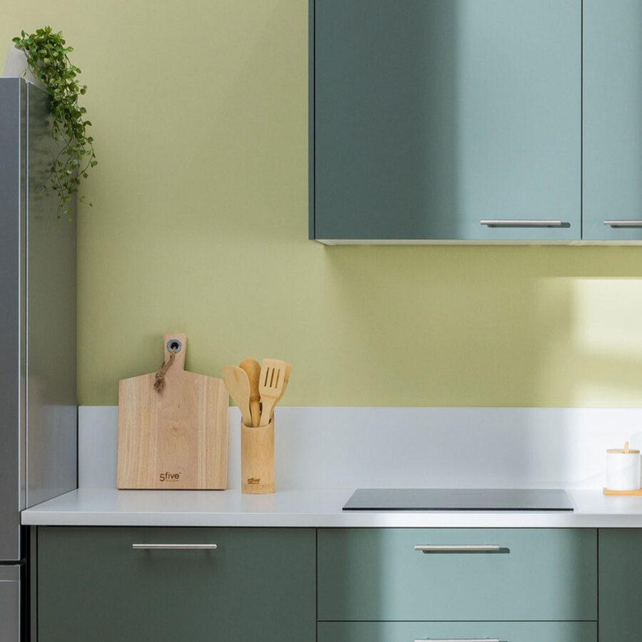 Pot à ustensiles avec 4 spatules Bambou