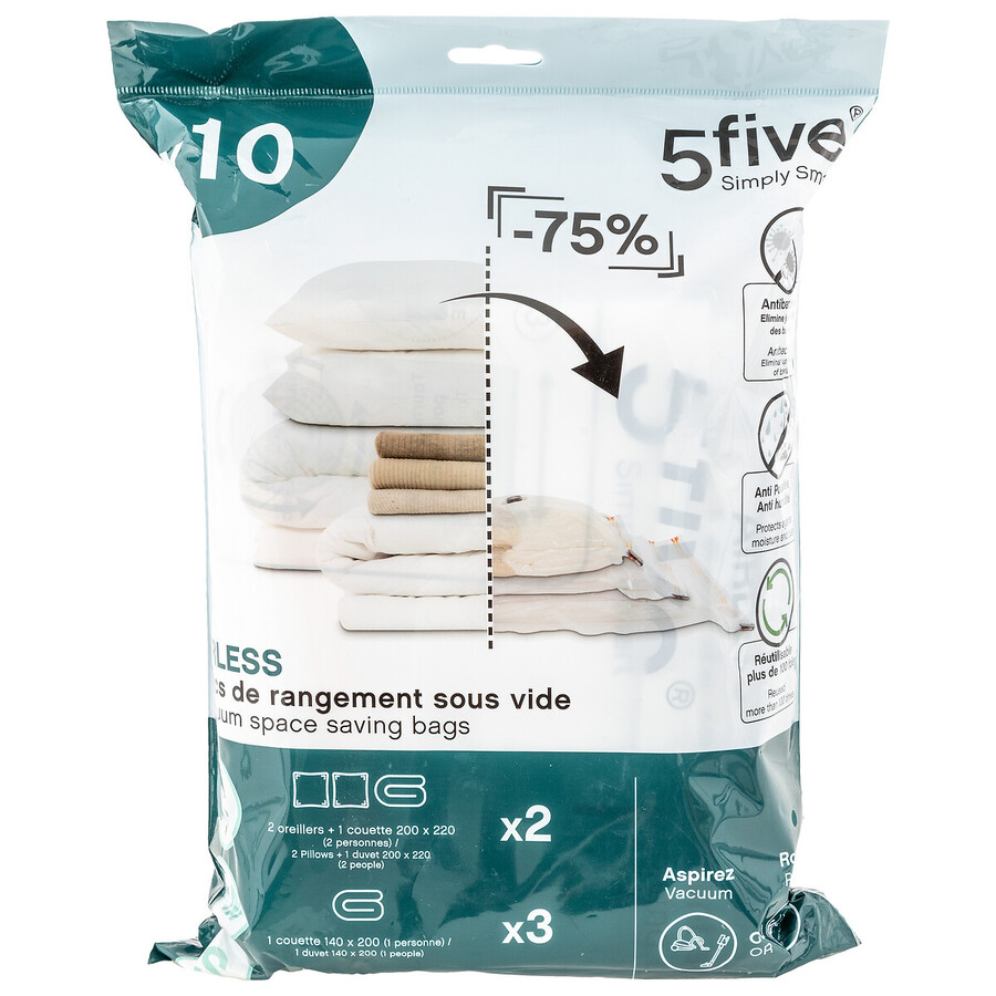 Lot de 10 sacs compresseurs Airless