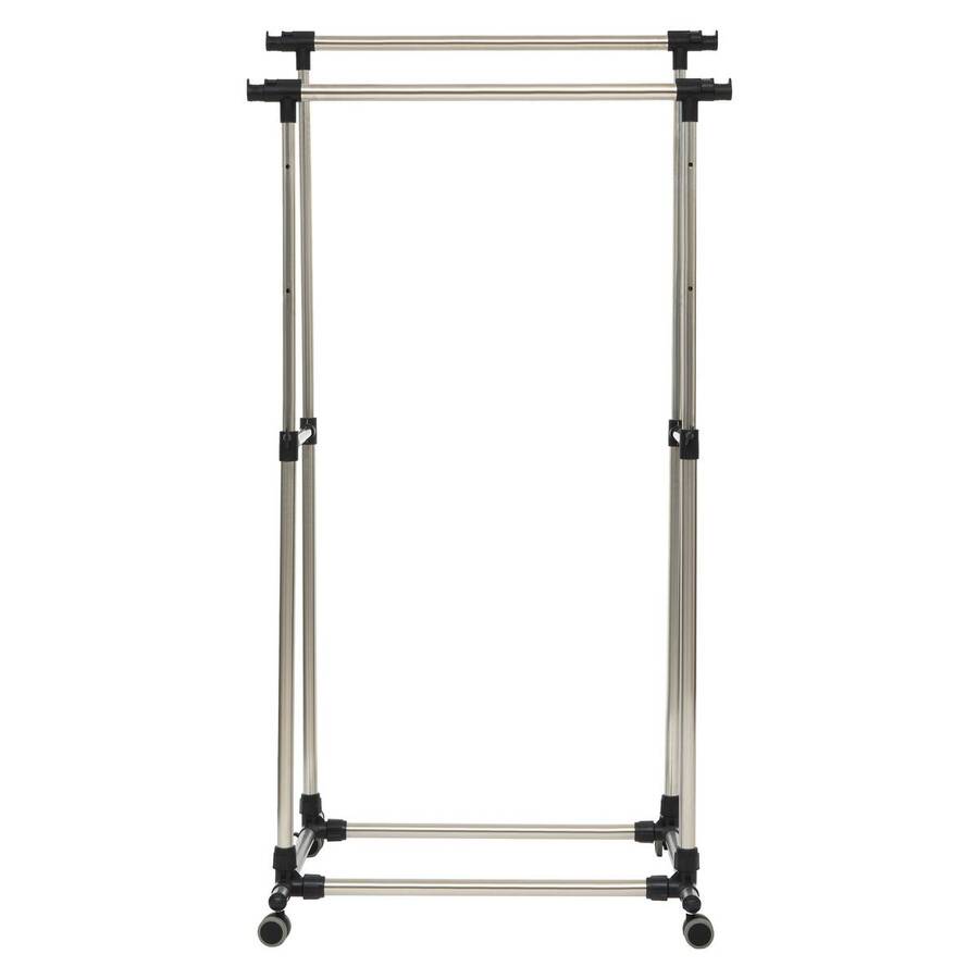 Portant à vêtements double inox Extensio+