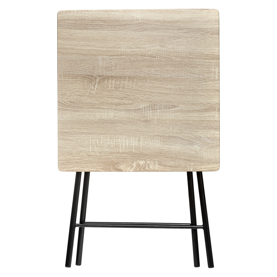 Table pliante 2 places, effet bois 