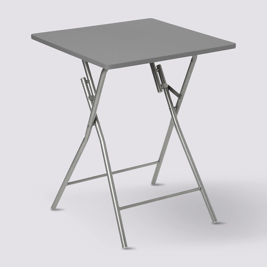 Table pliante 2 places, gris 
