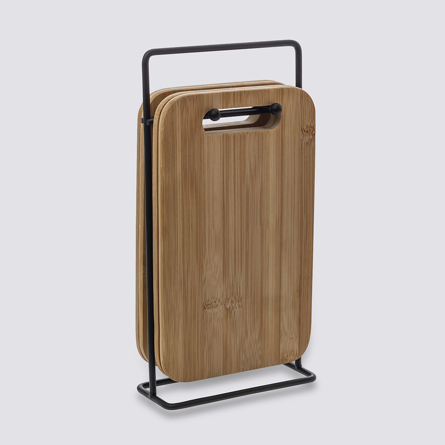 4 planches à découper à tapas Black bambou