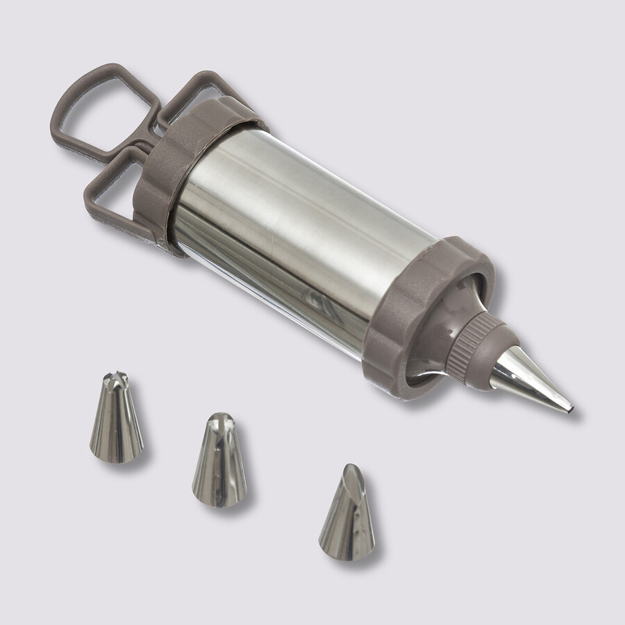 Seringue à pâtisserie en inox 