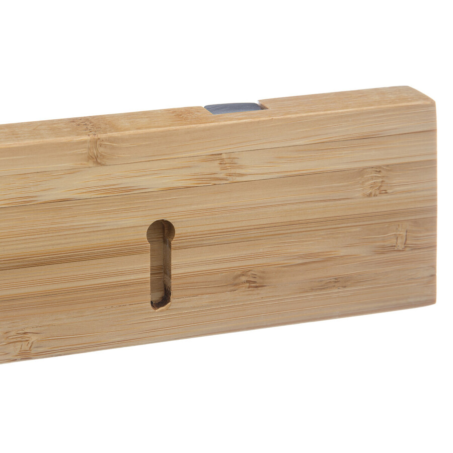 Patère 4 têtes pliantes bambou 