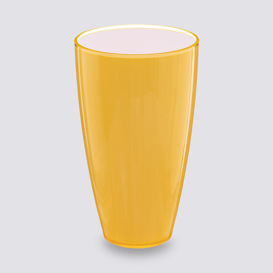 Verre 500ml, jaune moutarde Square