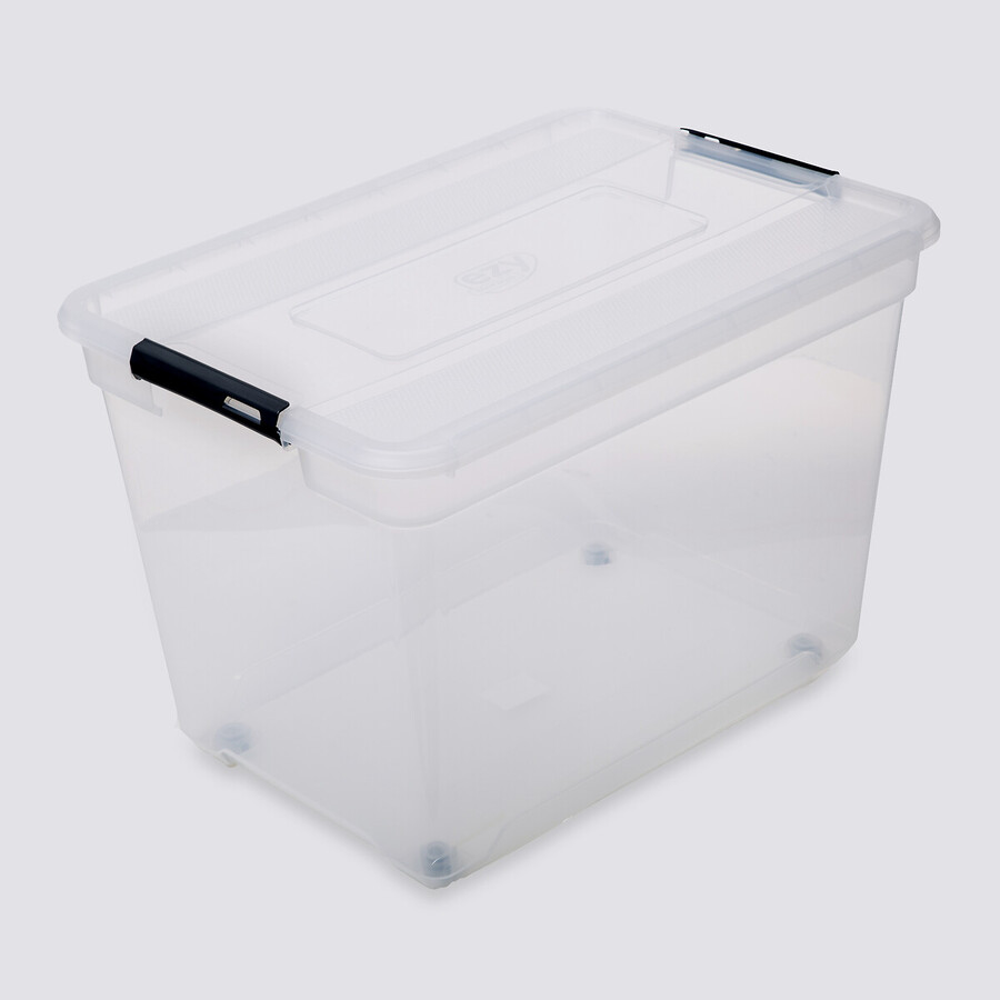 Boîte en plastique transparente 100l Solutions+