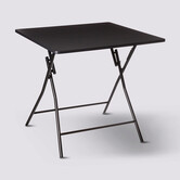 Table pliante 4 places, noir 