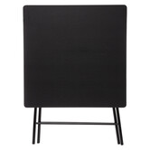 Table pliante 4 places, noir 