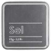 Boîte sel 1kg métal, noir Black edition