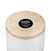 Boîte à spaghettis métal, blanc Scandi nature