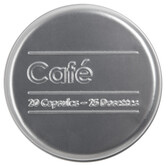 Boîte à café capsules métal, noir Black edition