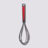 Fouet silicone- noir,rouge Silitop
