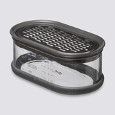 Râpe inox avec boîte de récupération 