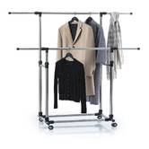 Portant à vêtements double inox Extensio+