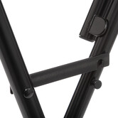 Table de bar pliante 2 places, noir 