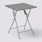 Table pliante 2 places, gris 