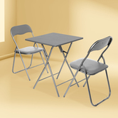 Table pliante 2 places, gris 