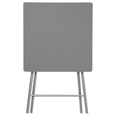 Table pliante 2 places, gris 