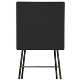 Table pliante 2 places, noir