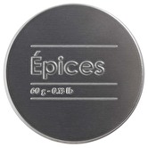 Boîte à épices 60g métal, noir Black edition