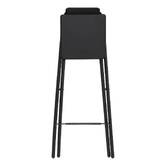 Chaise de bar pliante, noir Louna