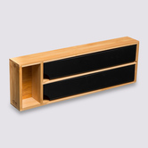 Dérouleur 2 compartiments, noir Black bambou