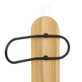 Patère 6 têtes bois/métal 