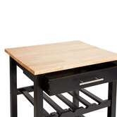 Desserte petit modèle, noir Claude