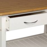 Dessertes 2 niveaux, blanc Bambou