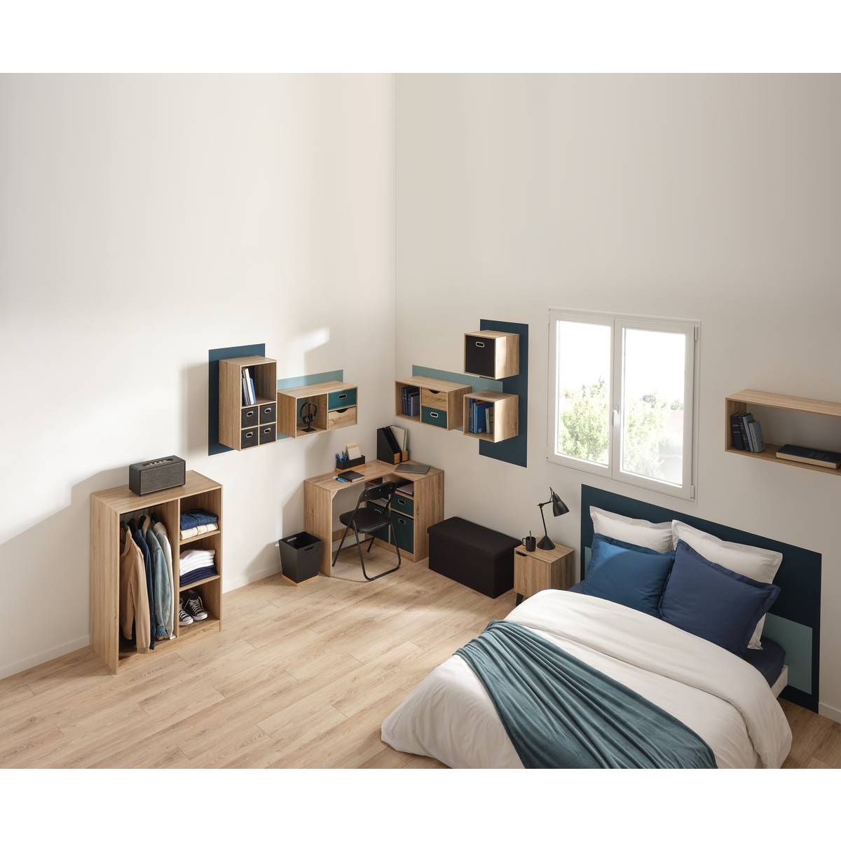 Chaise pliante, noir