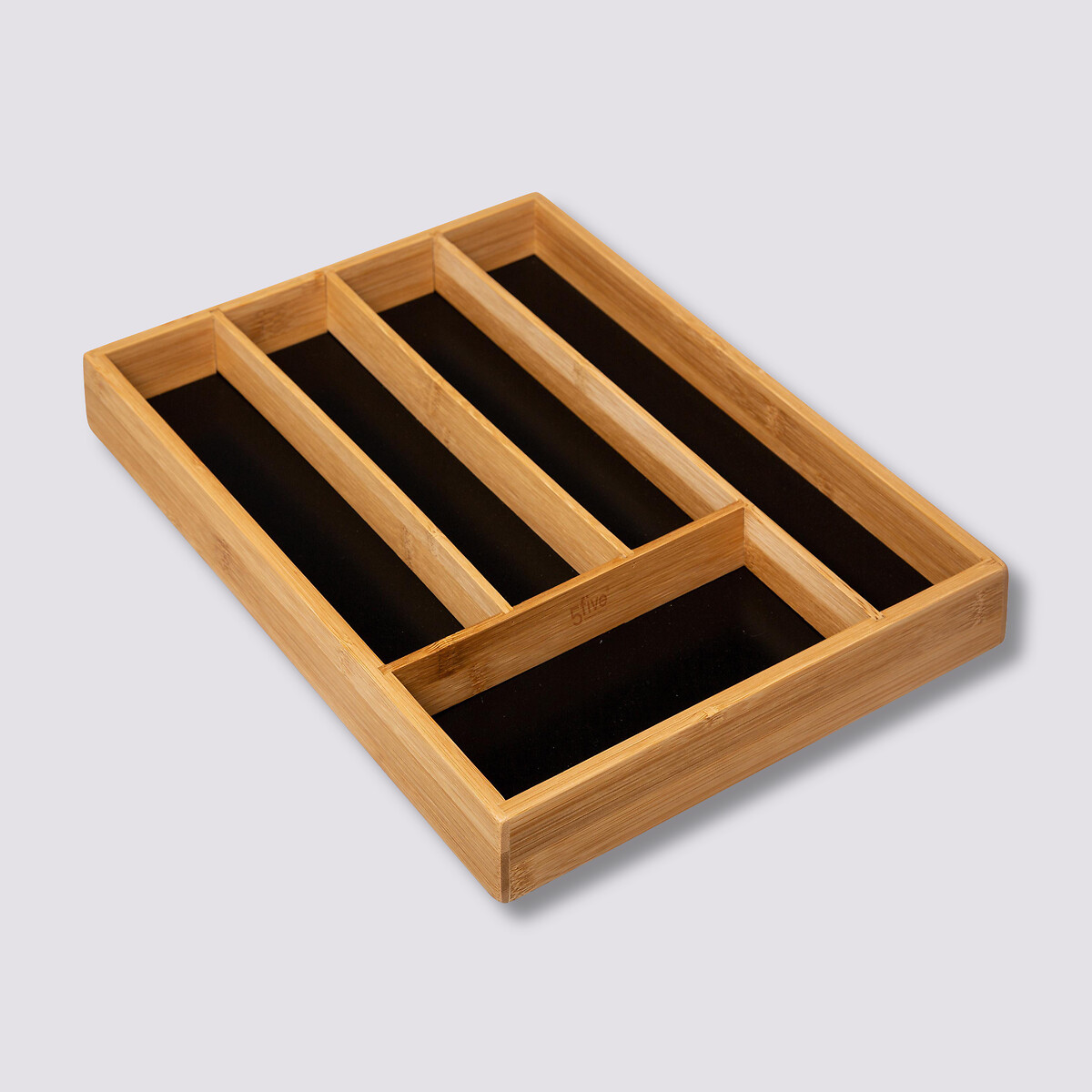 Range-couverts 5 compartiments Black bambou