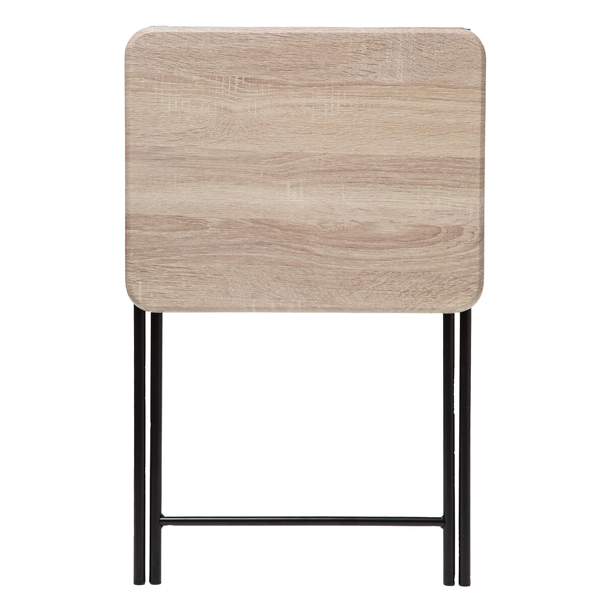 Table pliante 1 place, effet bois
