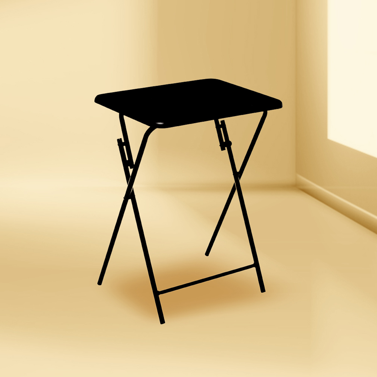 Table pliante 1 place, noir 