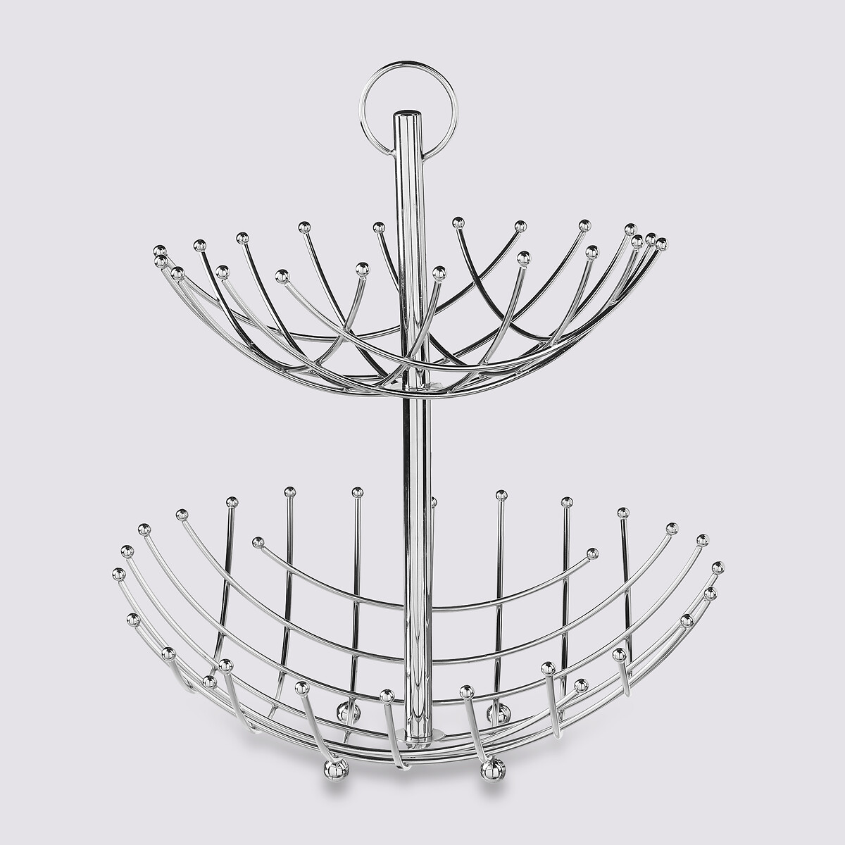 Corbeille spirale 2 étages métal 27,5/36cm