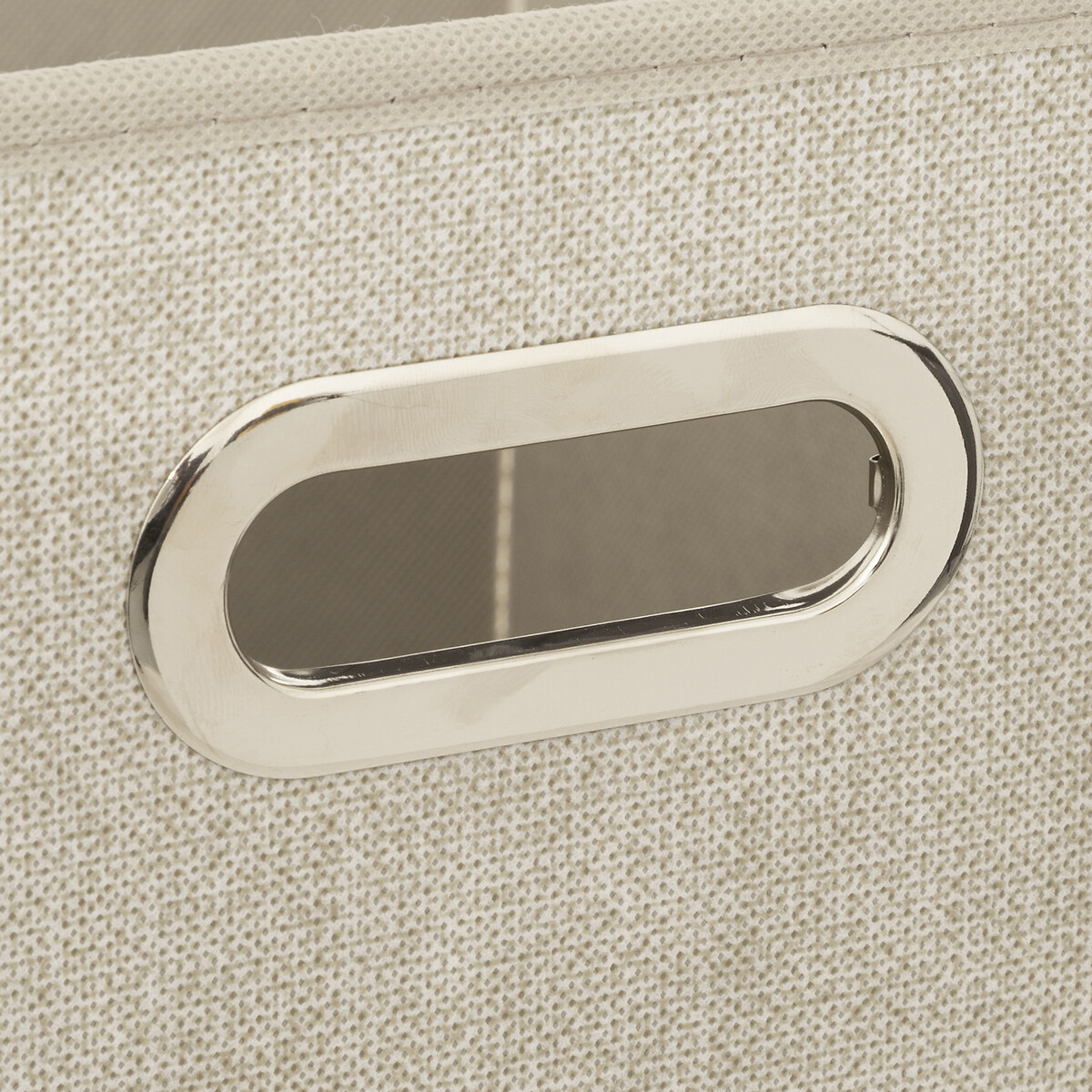 Panier tissu 31x31 cm, beige chiné Mix'n modul