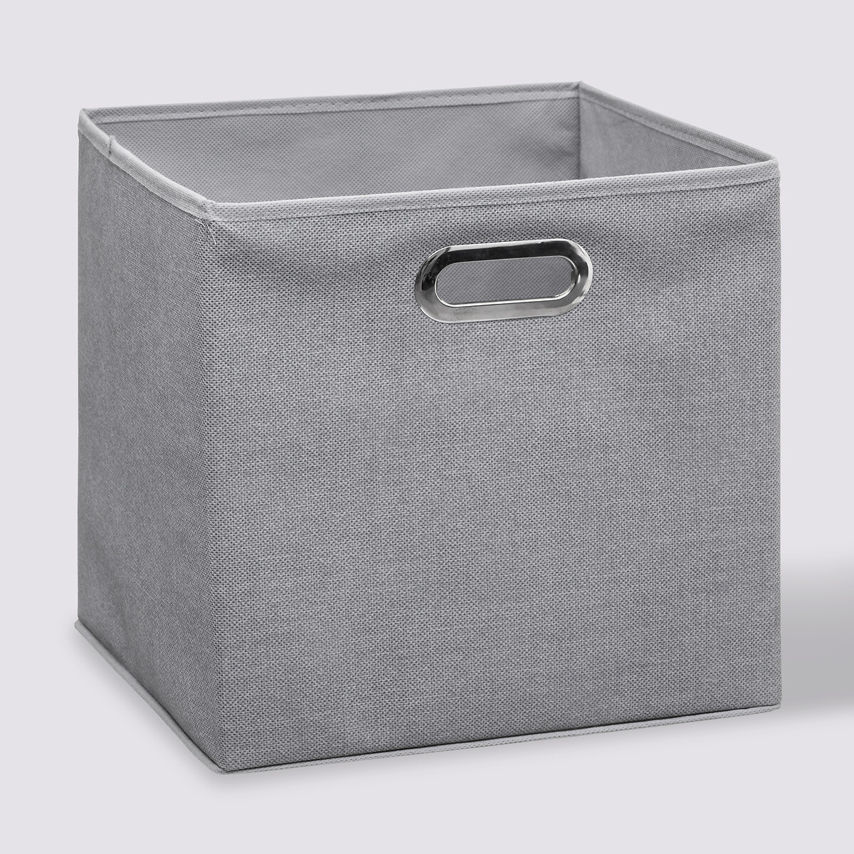 Panier tissu 31x31 cm, gris clair chiné Mix'n modul