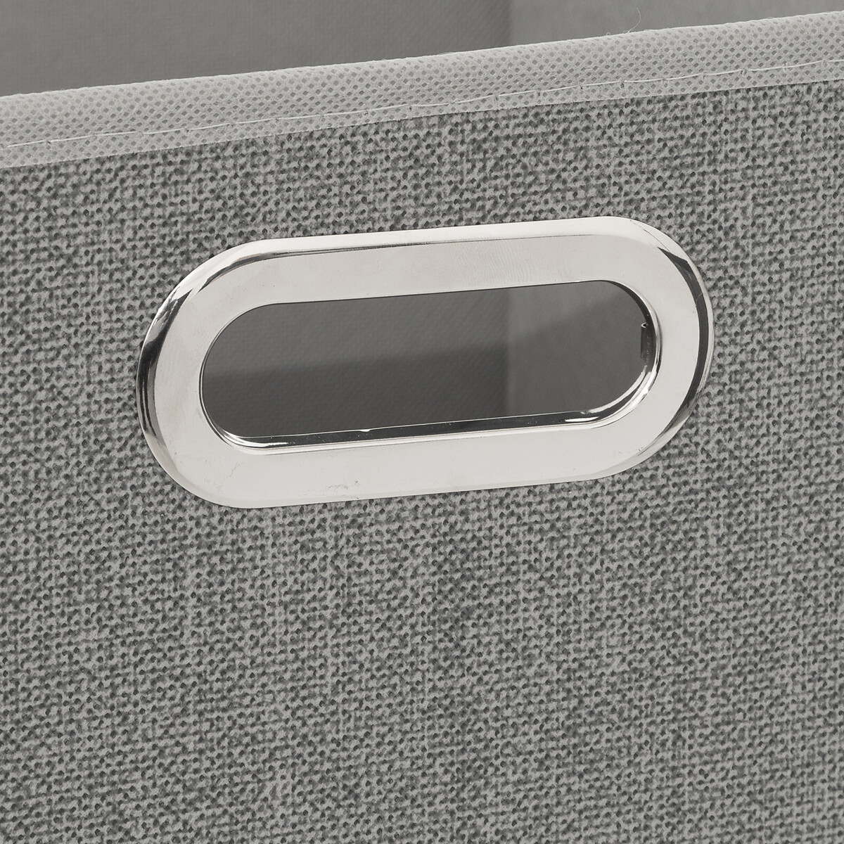 Panier tissu 31x31 cm, gris clair chiné Mix'n modul