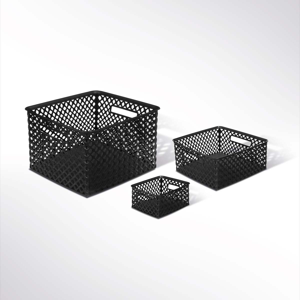 Panier en plastique 19l, noir Folky