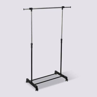 Portant à vêtements à roulettes simple Extensio