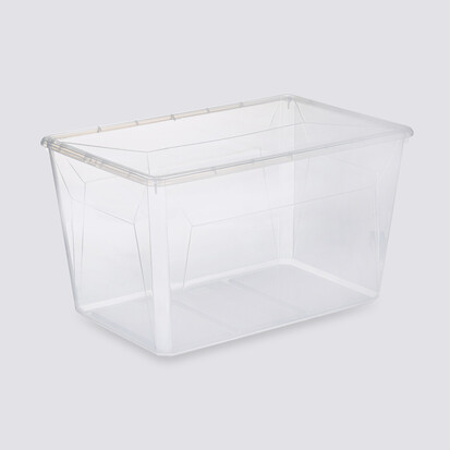 Boîte en plastique transparente 80l Simply+