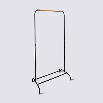 Portant à vêtements simple, noir Blackwood